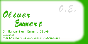 oliver emmert business card
