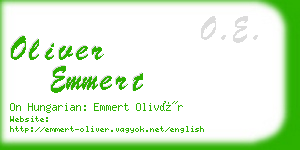 oliver emmert business card